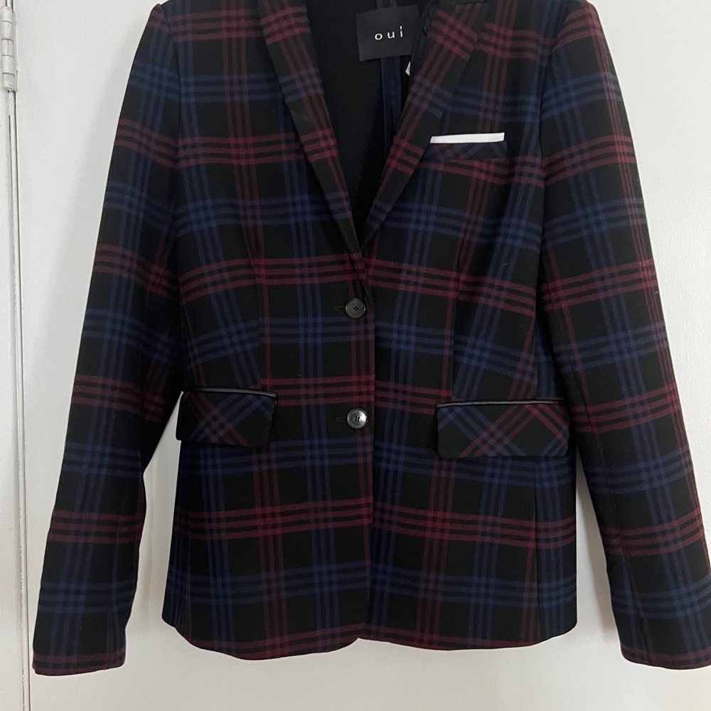 OUI Plaid Blazer